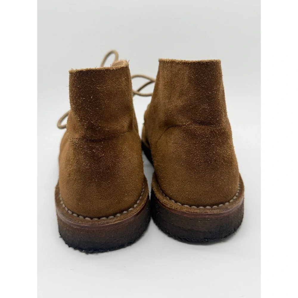 Todd Snyder Nomad Suede Chukka Boots Mens 8 Brown Crepe Sole Made in Italy